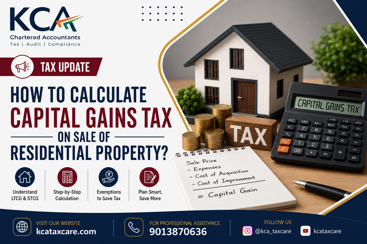 How to Calculate Capital Gains Tax on Sale of Residential Property in India (FY 2026-27)